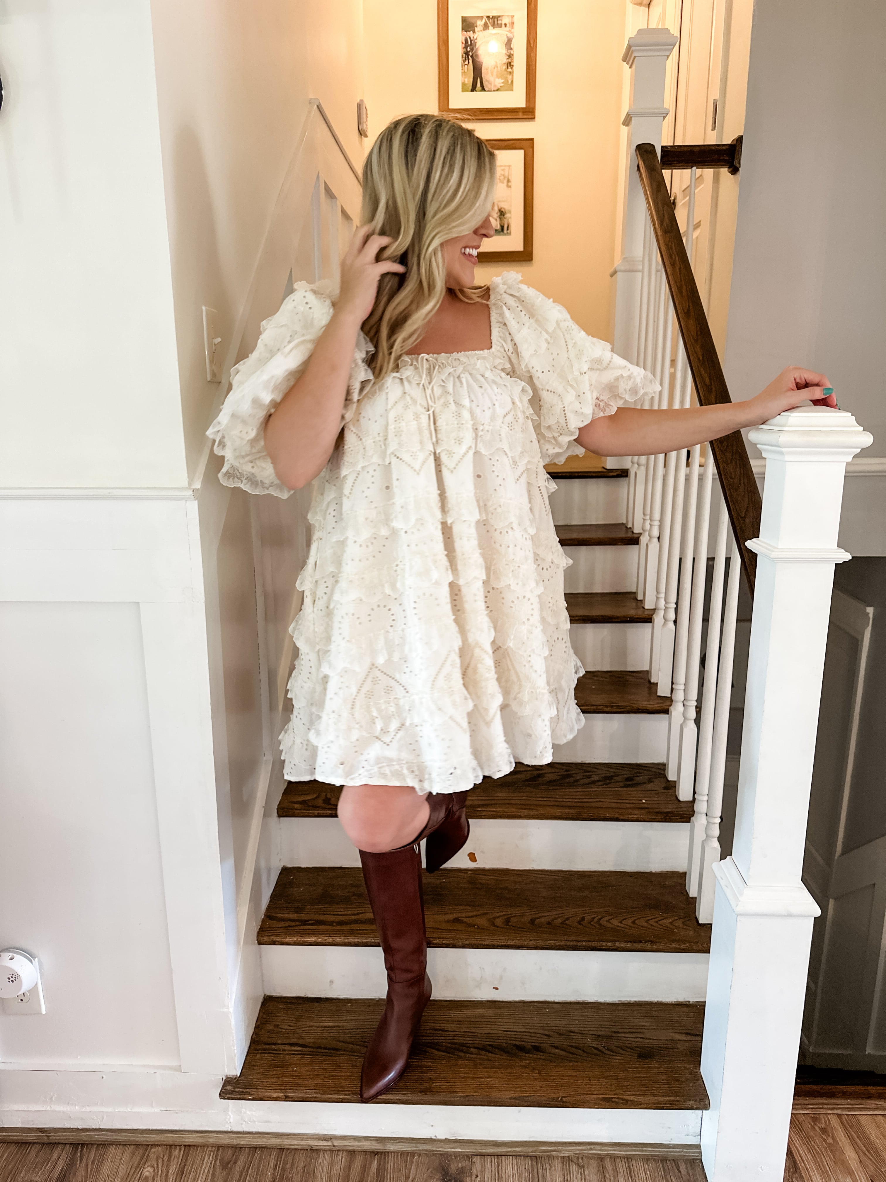 Lace Tiered Babydoll Dress