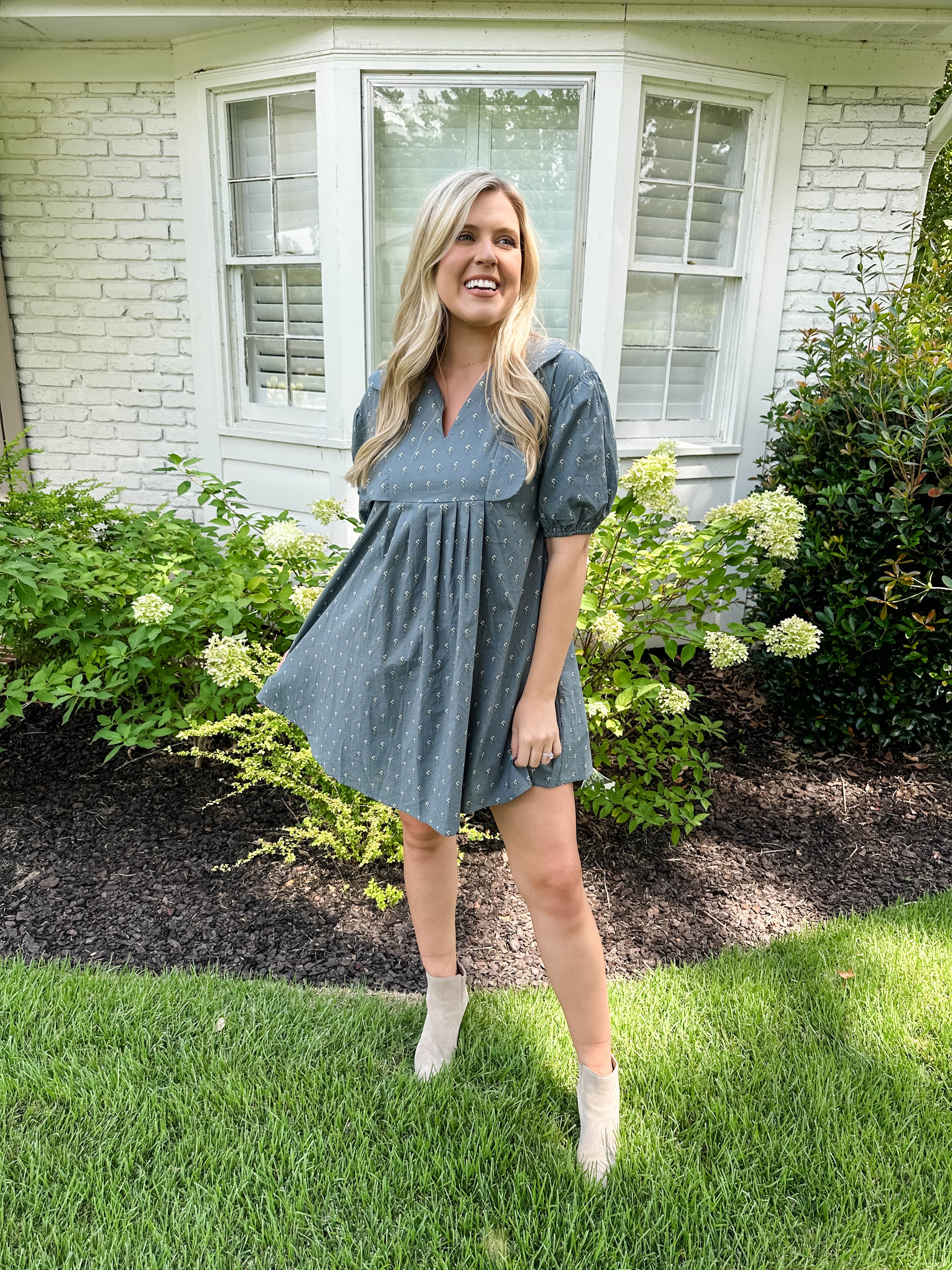 Tiny Floral Print Dress