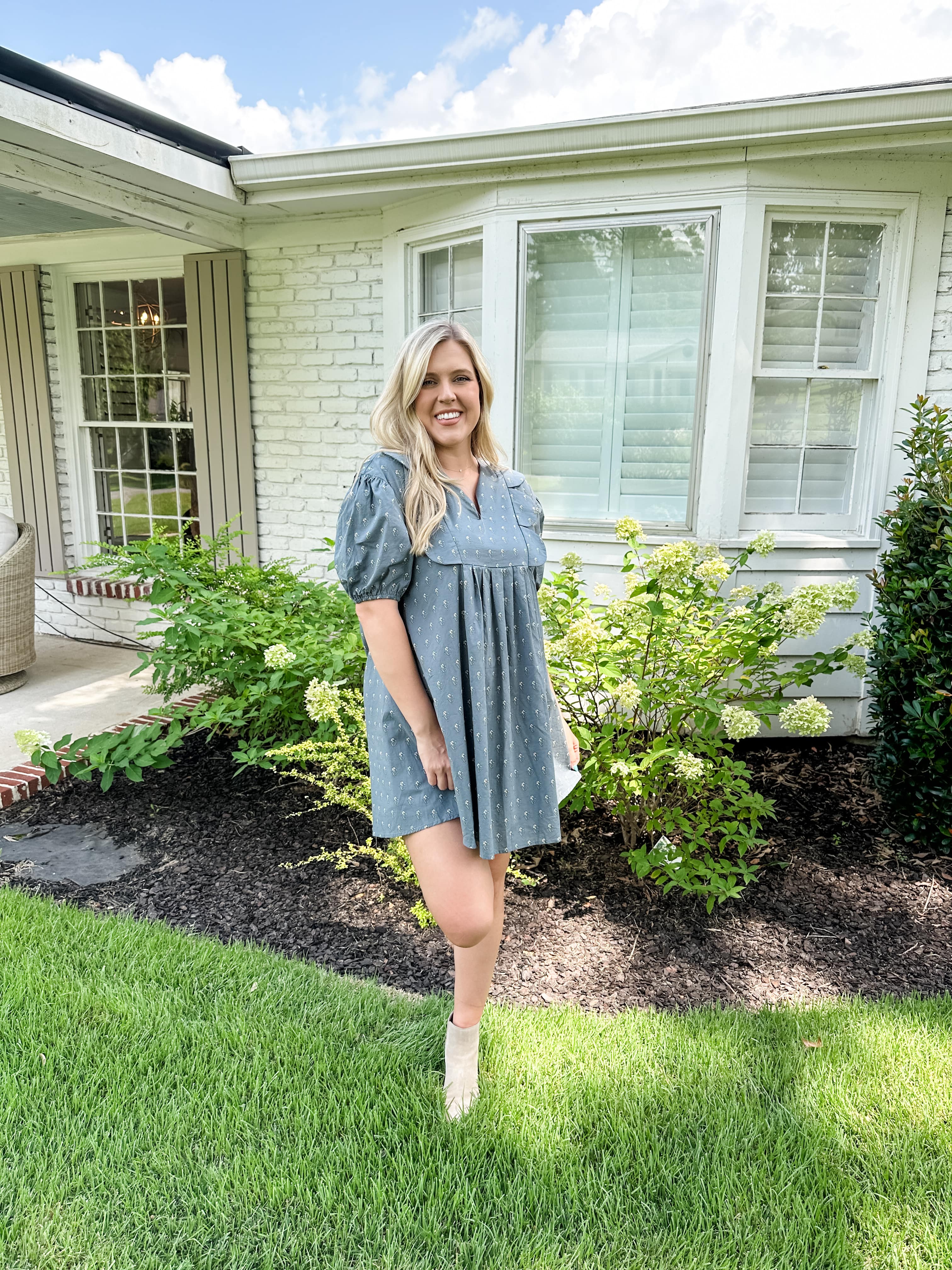 Tiny Floral Print Dress