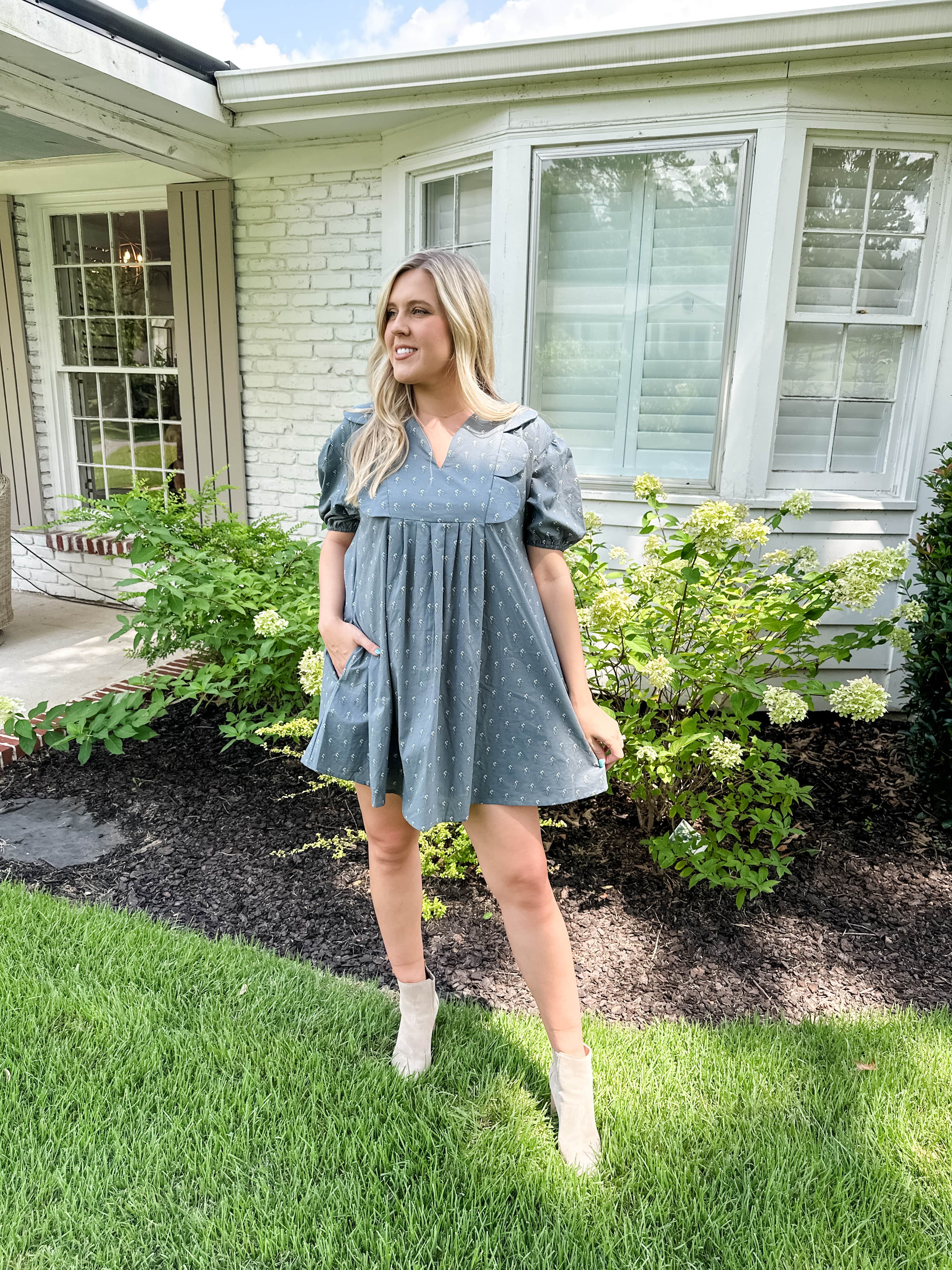 Tiny Floral Print Dress