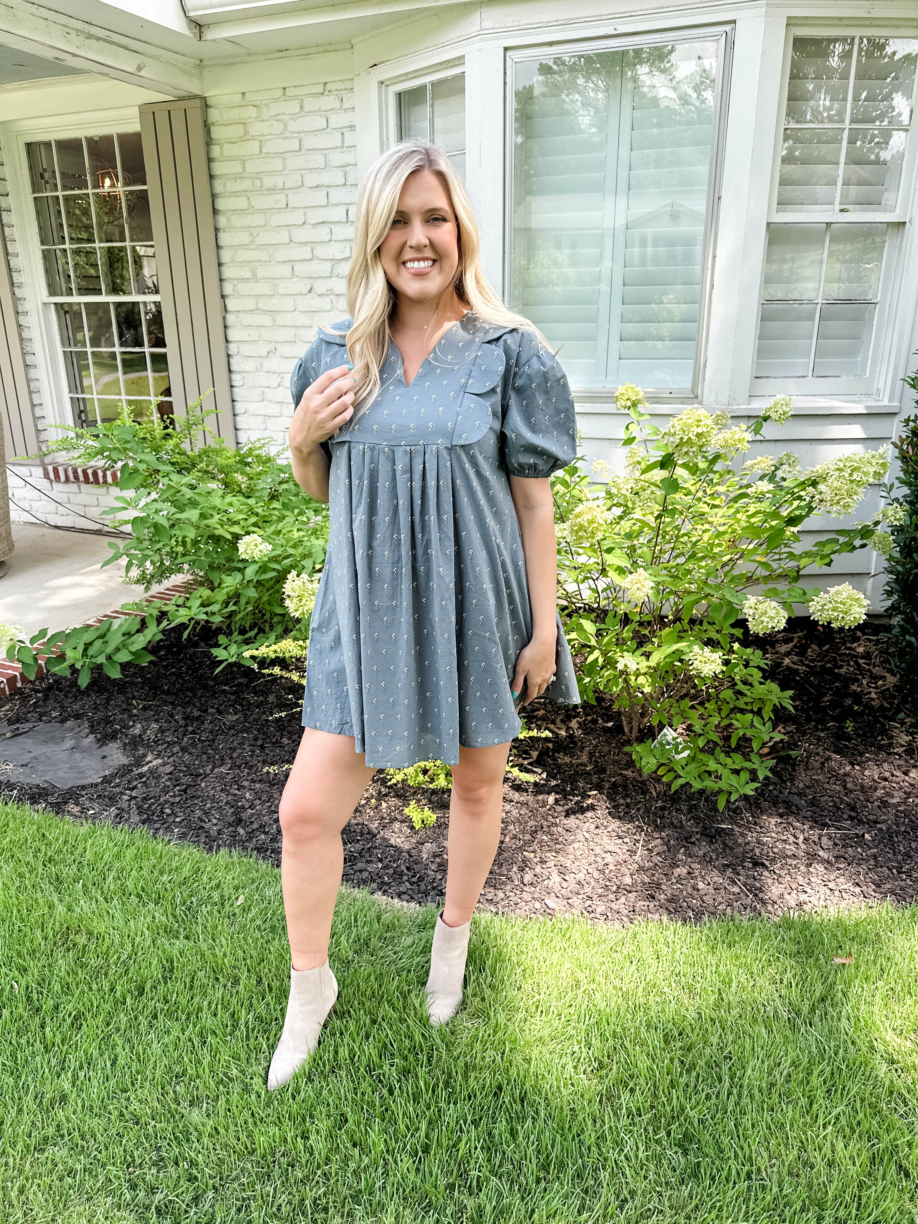 Tiny Floral Print Dress