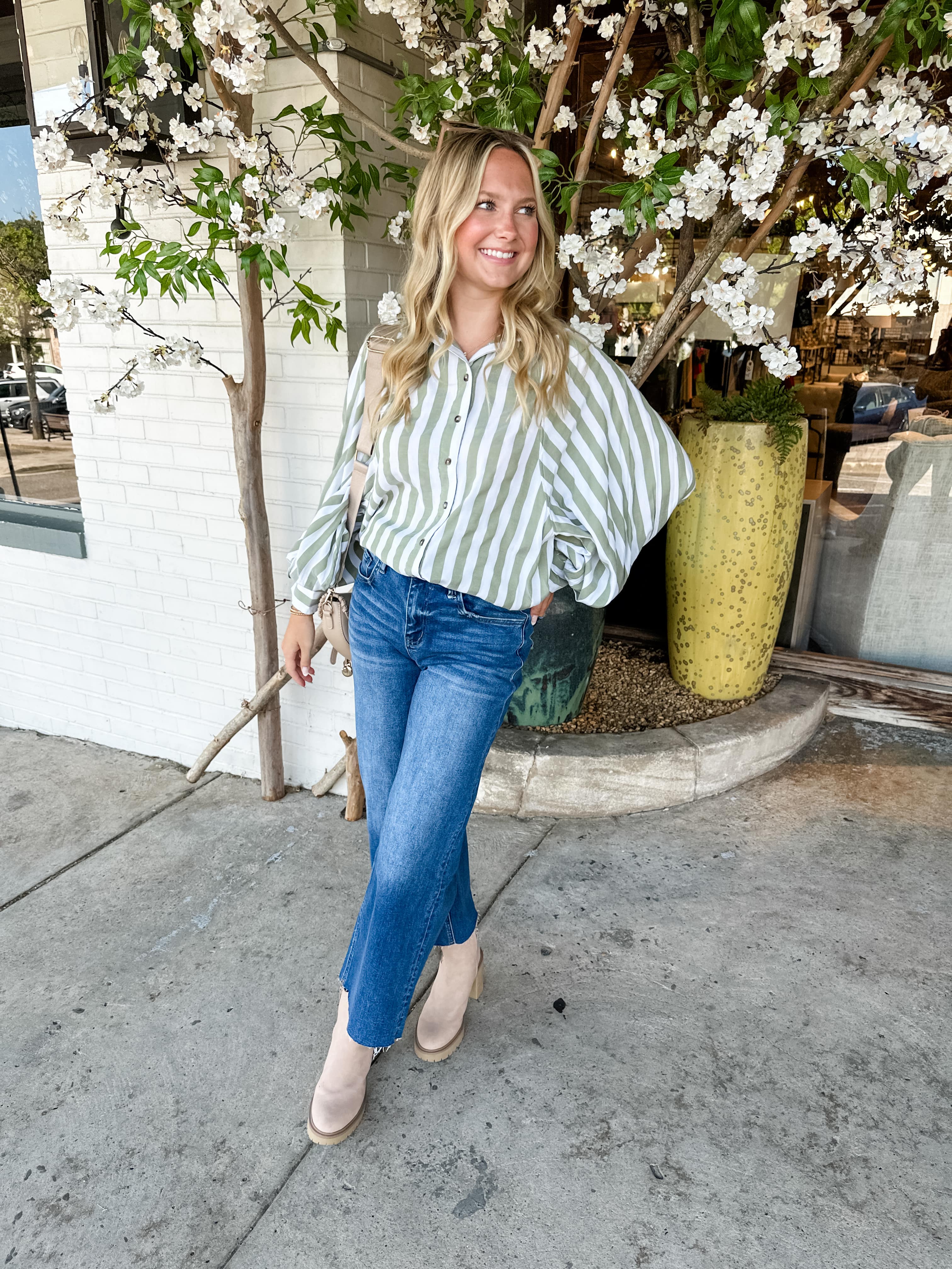 Mixed Stripe Top