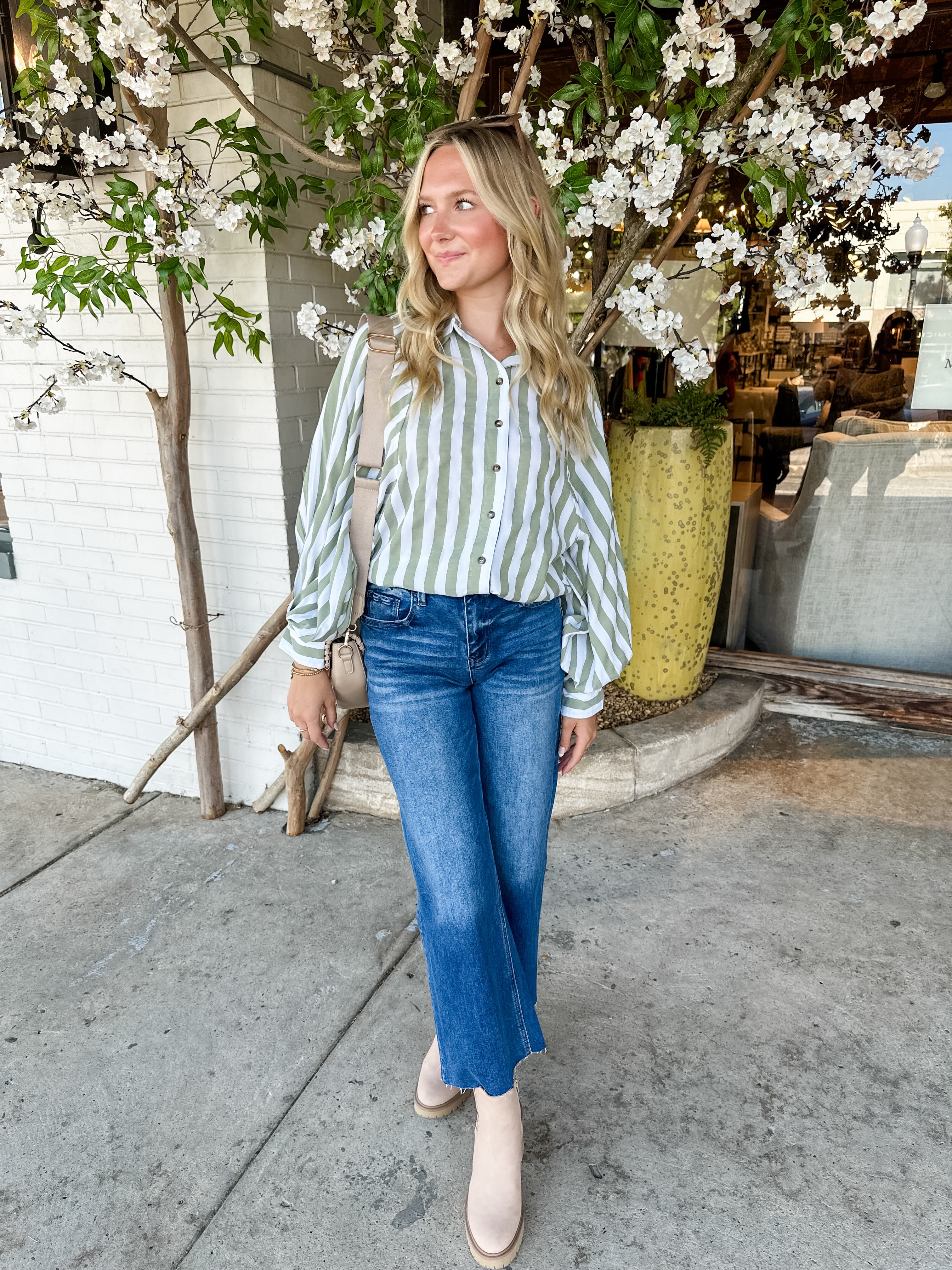 Mixed Stripe Top