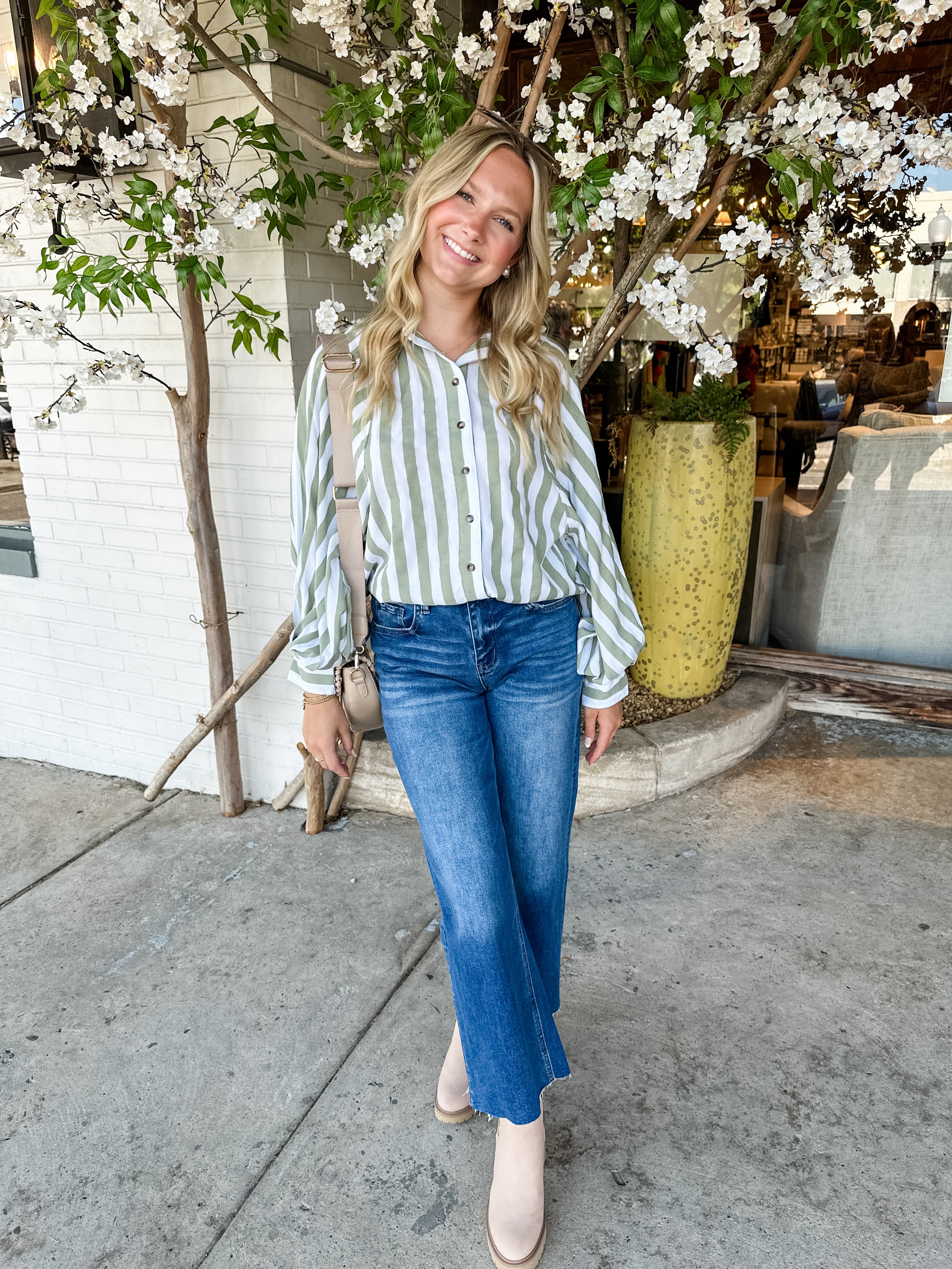 Mixed Stripe Top