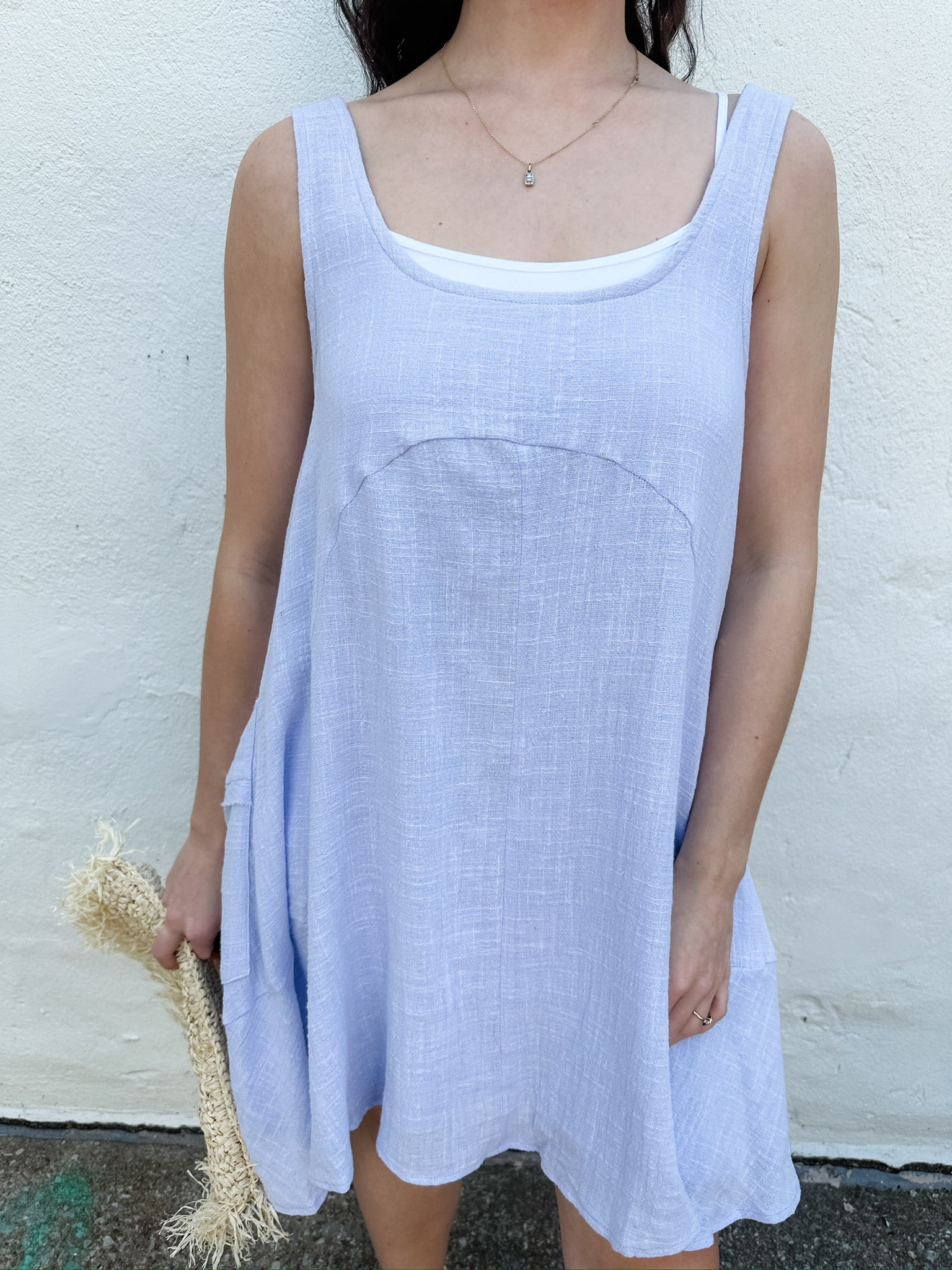 Gauze Swing Tunic Dress