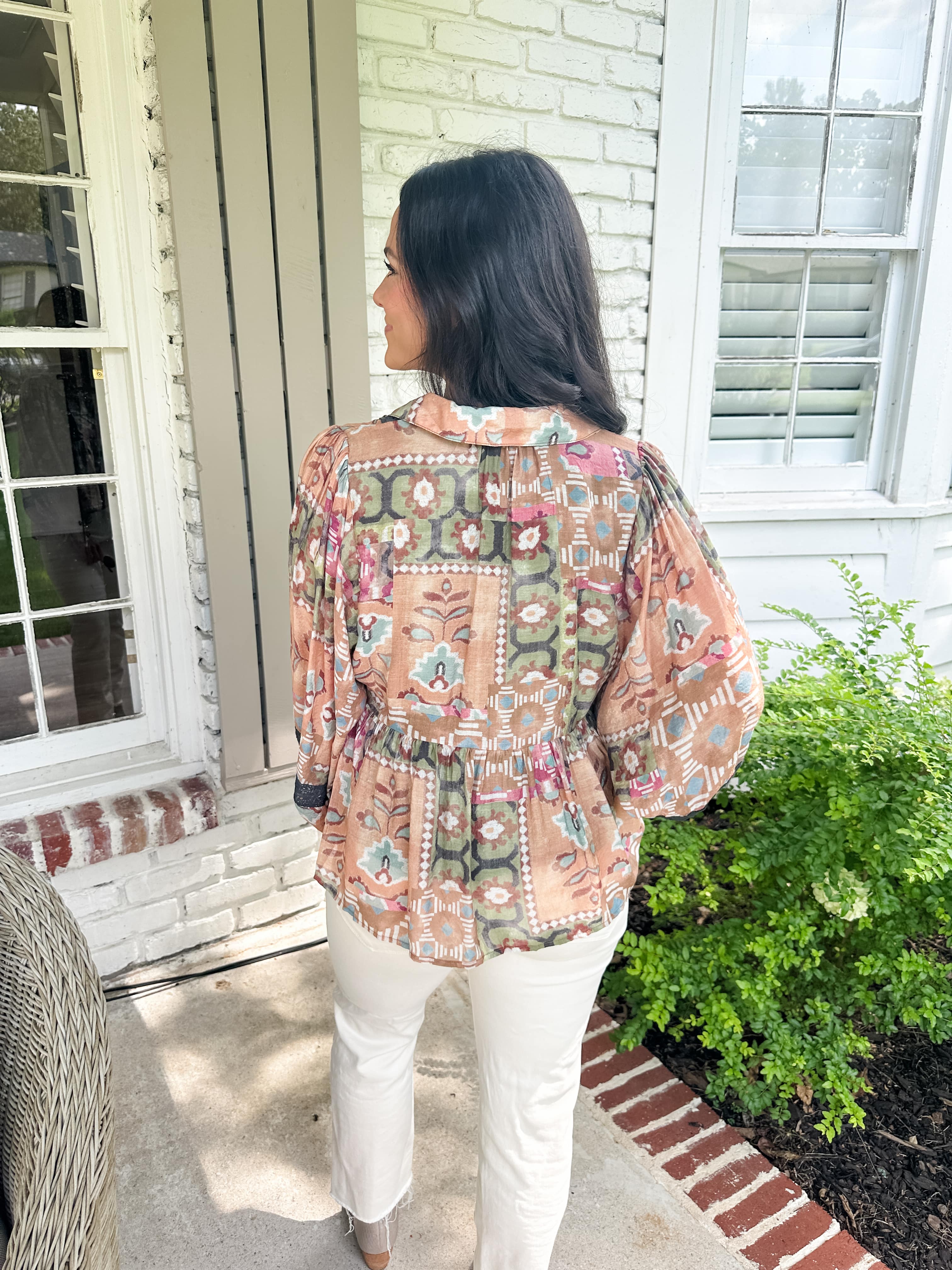 Boho Floral Top