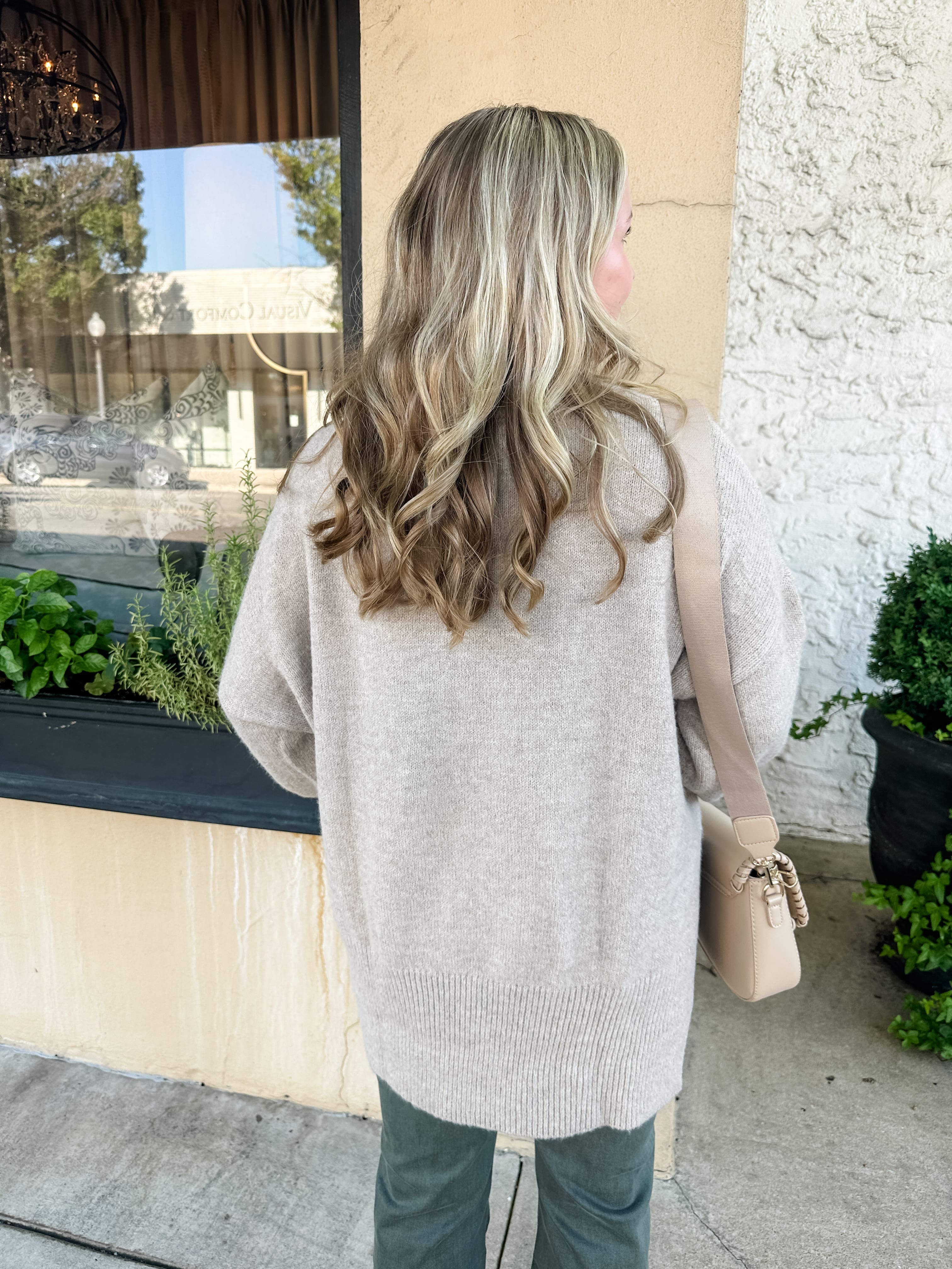 Mock Neck Tunic Sweater