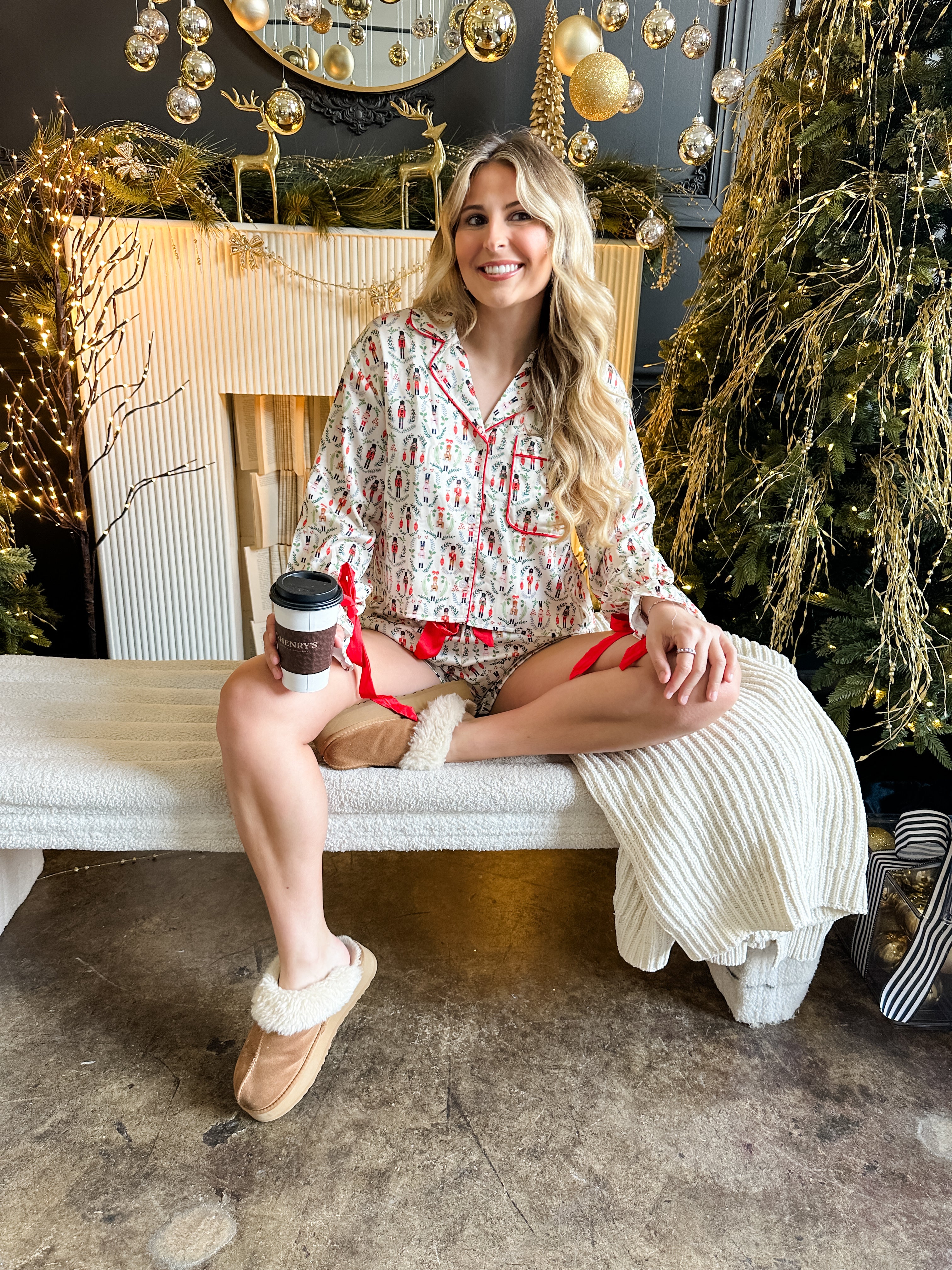 Red Nutcracker Pajama Set