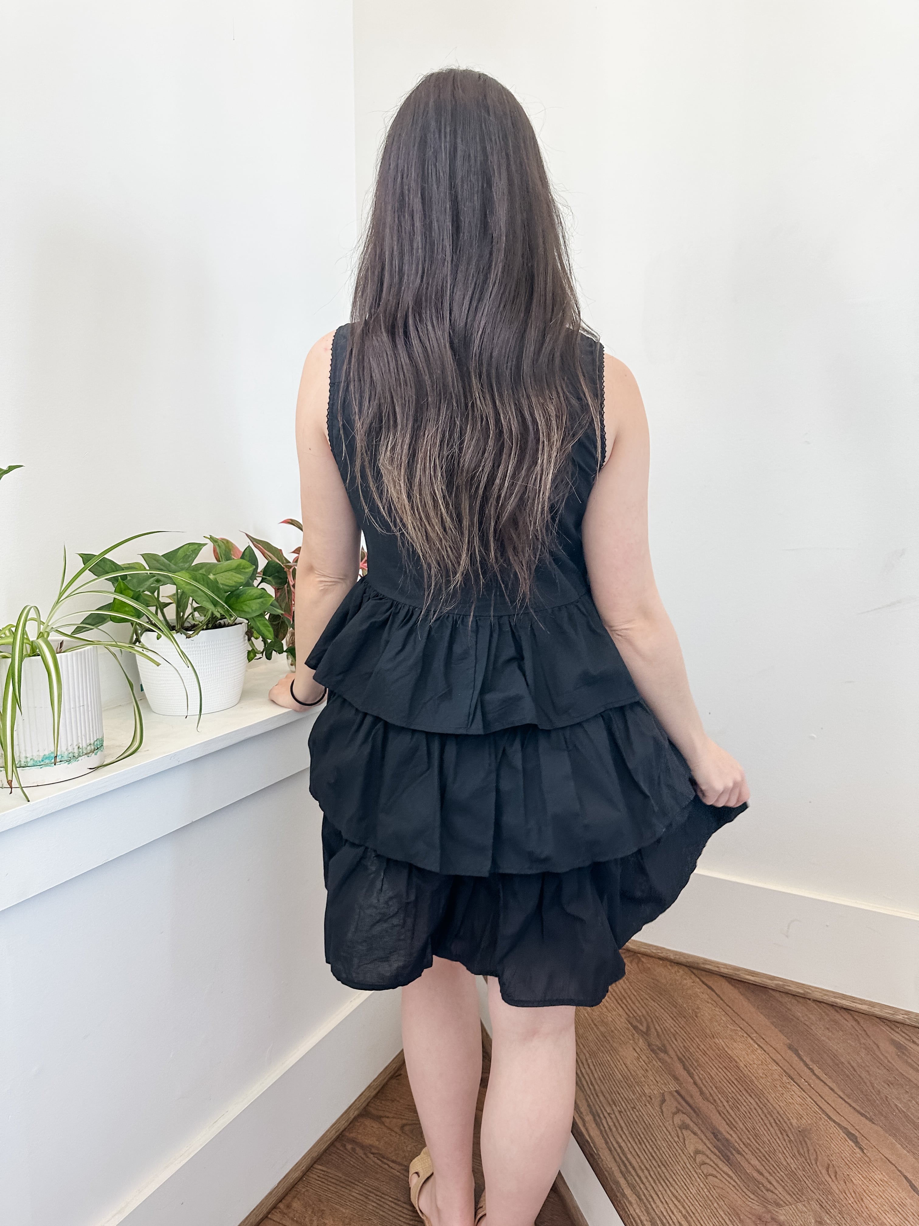 Sleeveless Ruffle Dress