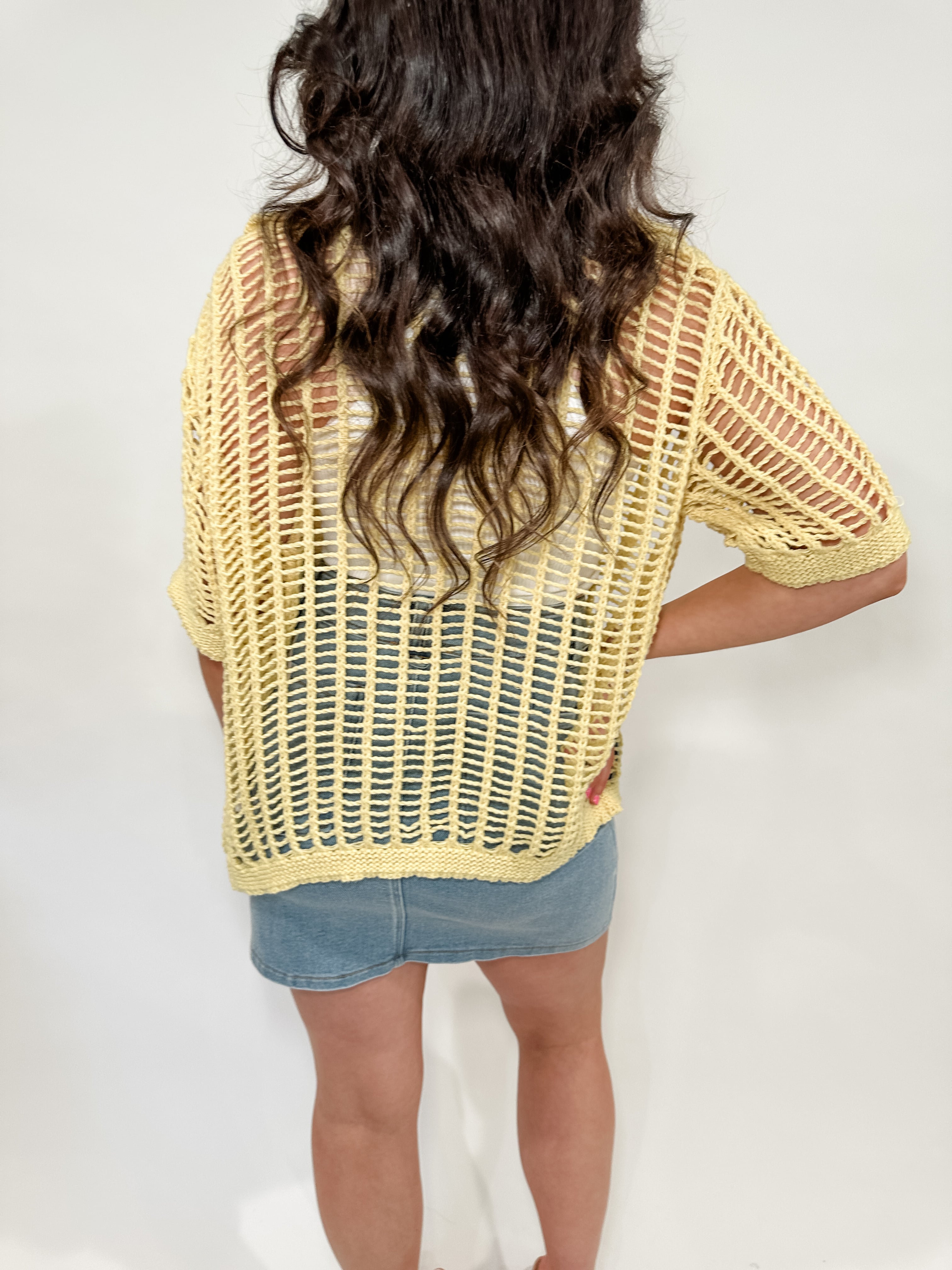 Open Weave Cardigan