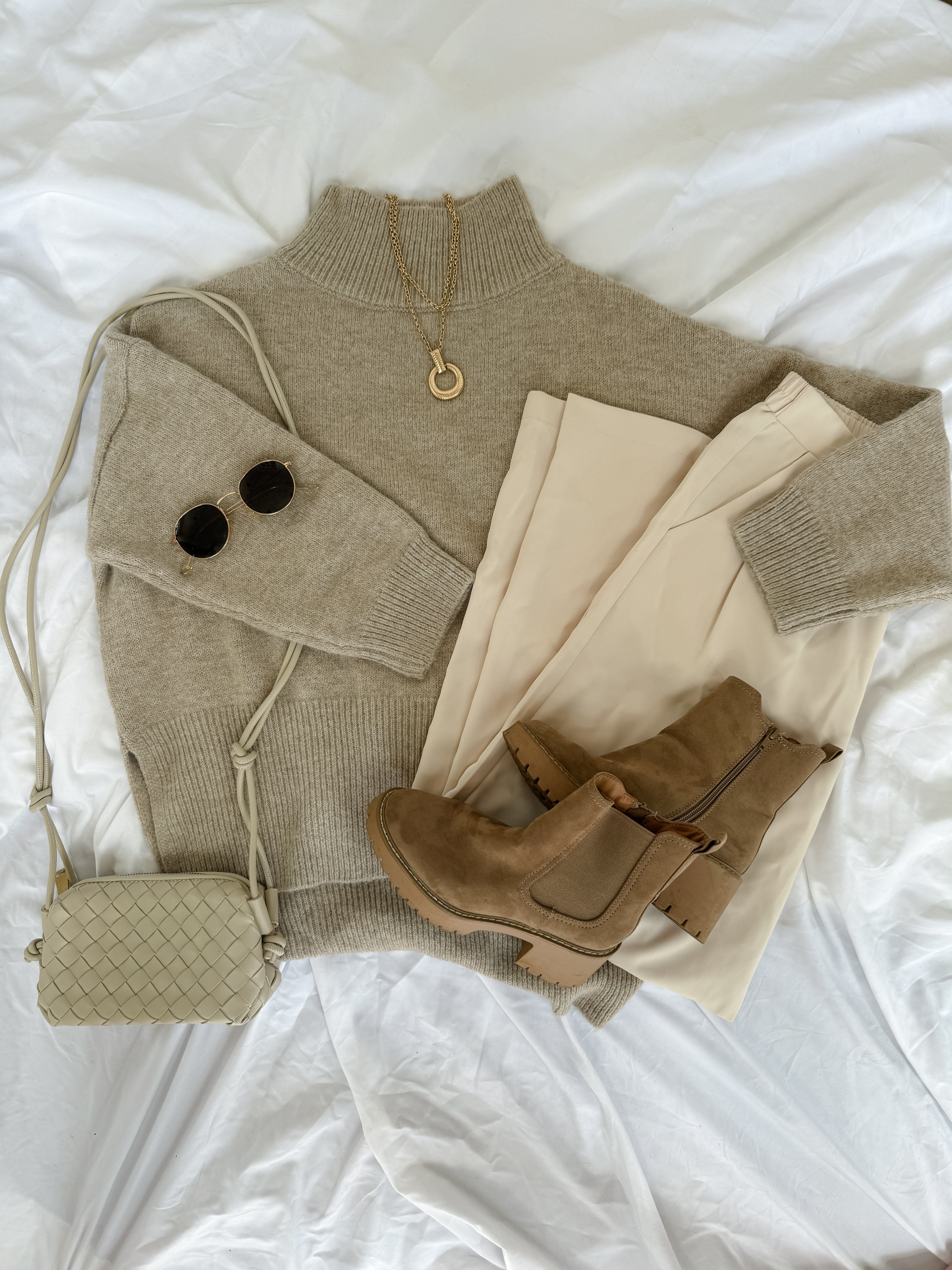 Mock Neck Tunic Sweater