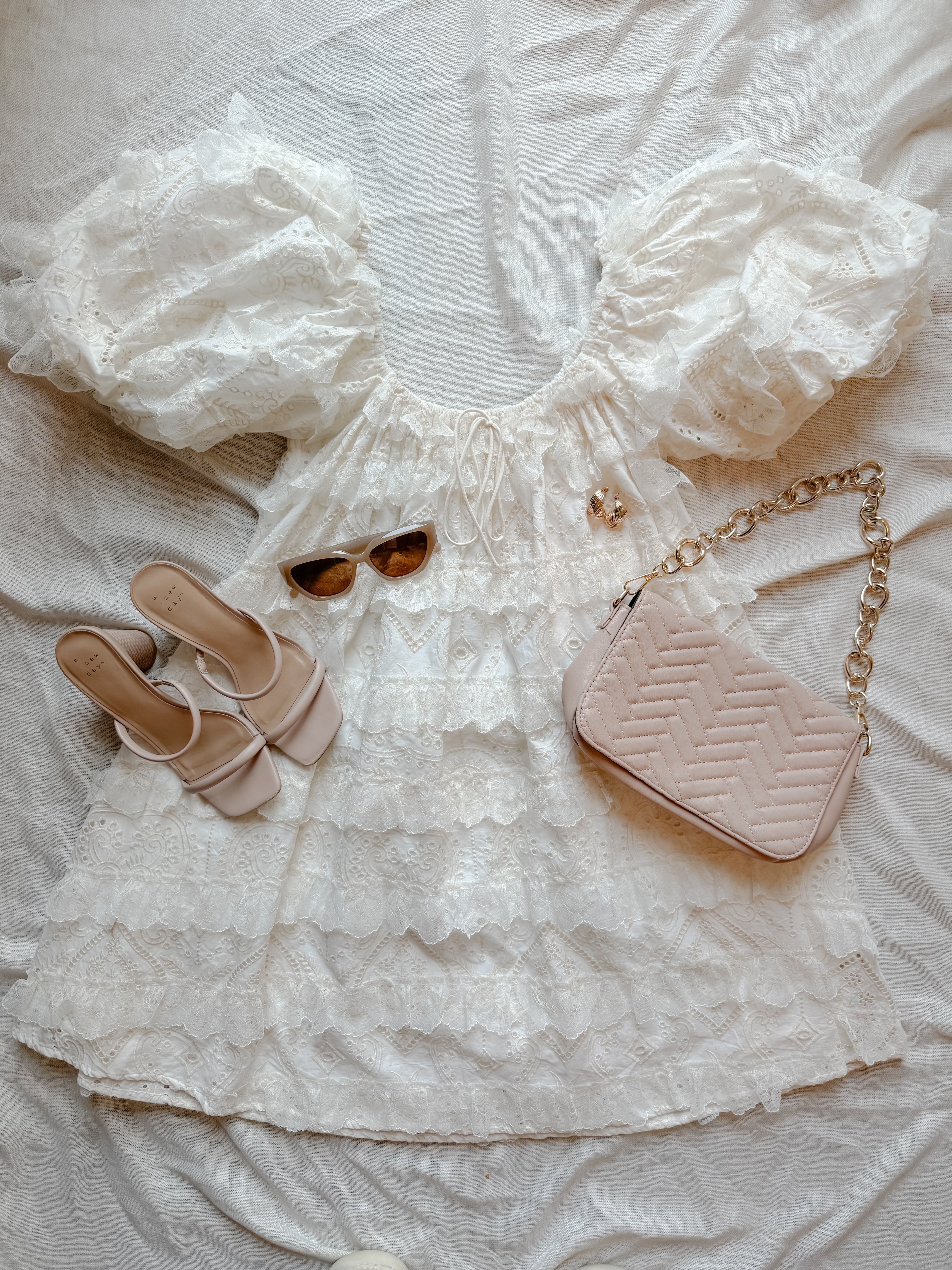 Lace Tiered Babydoll Dress