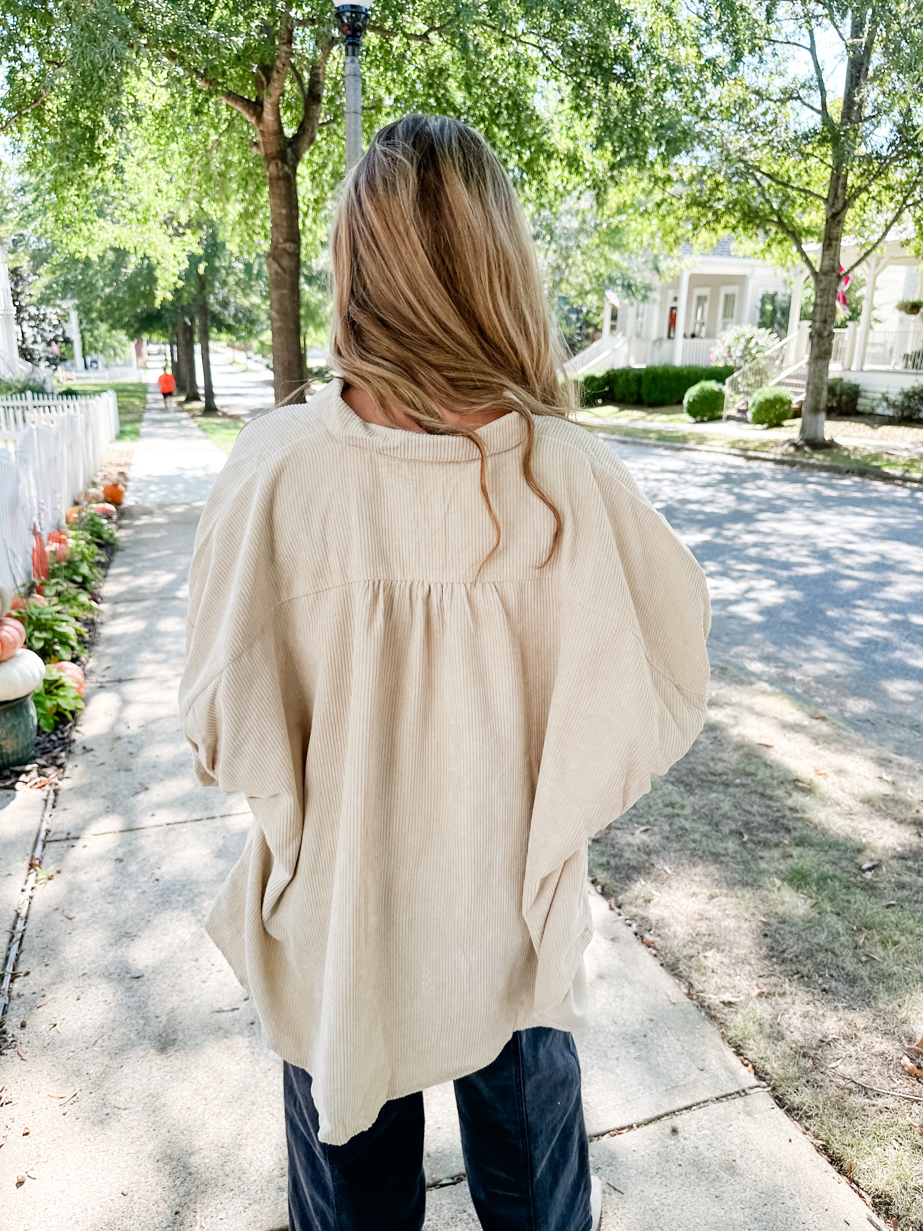 Corduroy Button Down Top