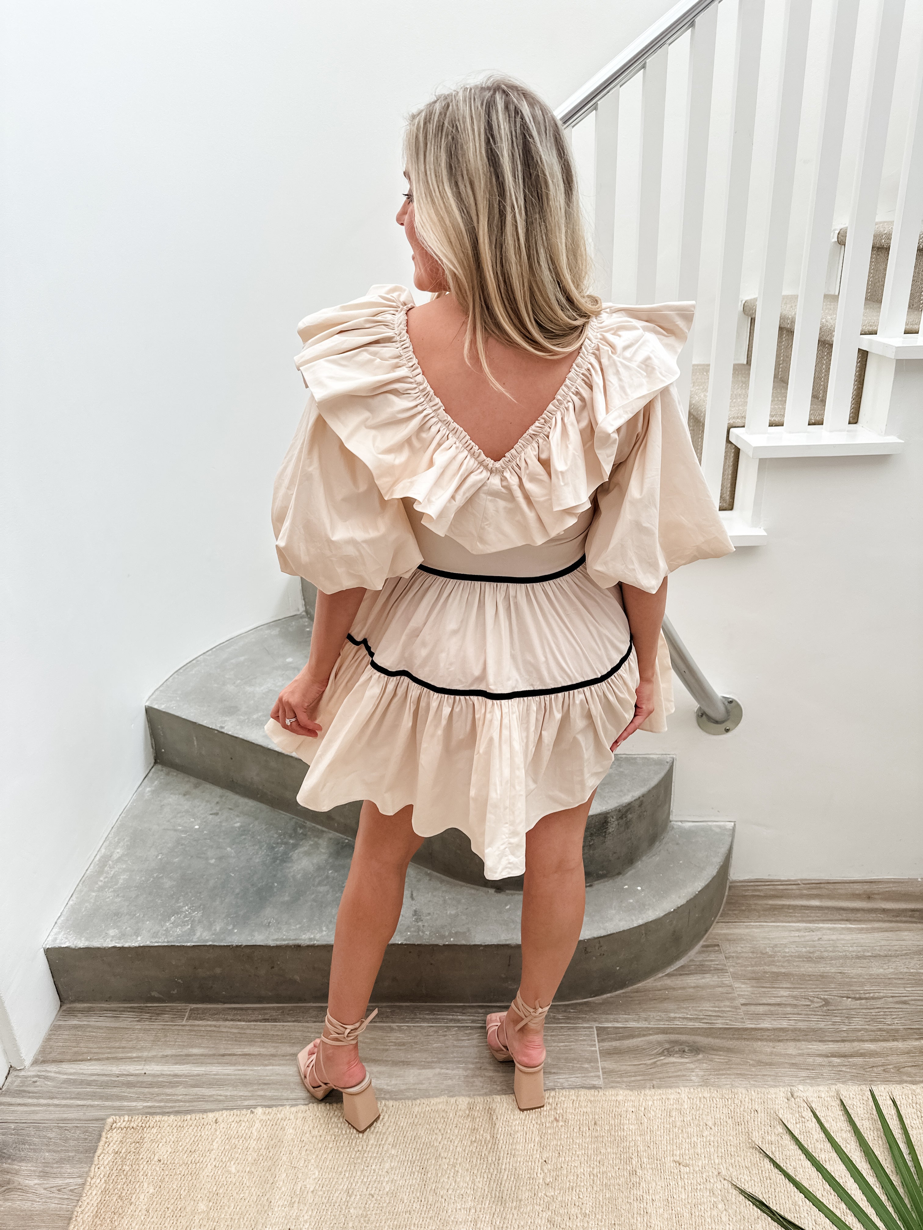 Double Ruffle Tie Dress